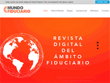 Tablet Screenshot of mundofiduciario.com